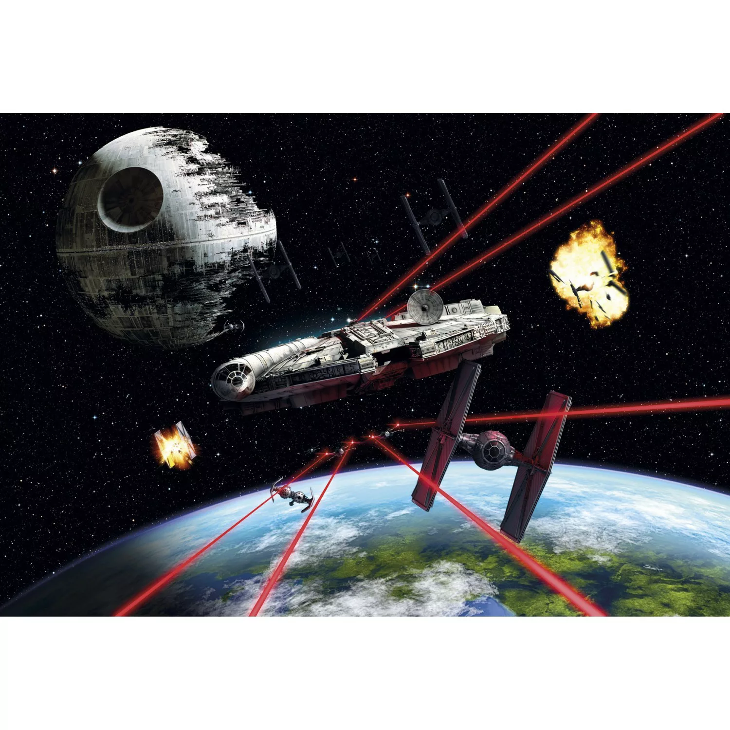 Disney Fototapete Star Wars Braun und Rot 368 x 254 cm 612230 günstig online kaufen