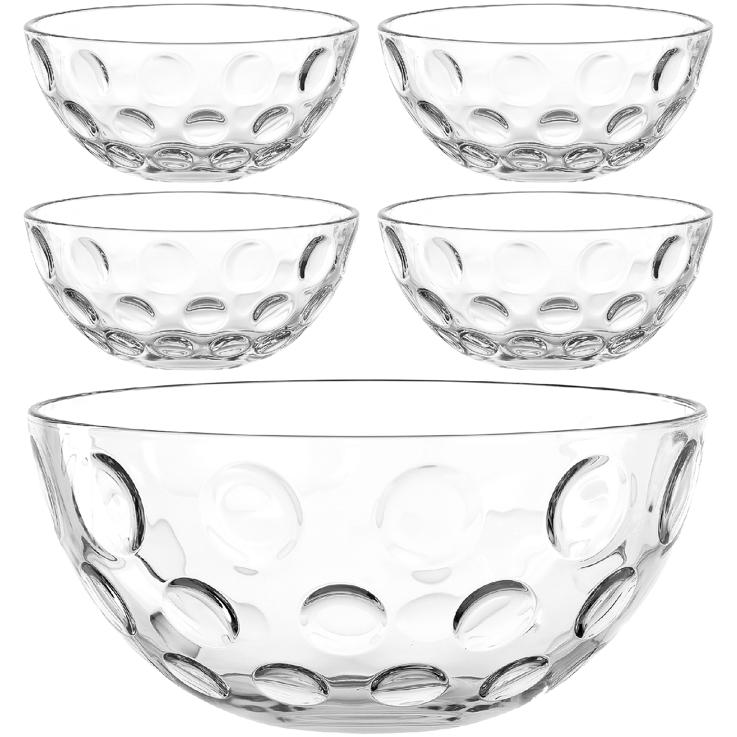 LEONARDO Schale »Schalen-Set CUCINA OPTIC, 5er Set, 4x Ø 10 cm & 1x Ø 21,5 günstig online kaufen