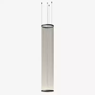 Vibia Array Pendelleuchte LED zylindrisch, beige - 193 cm - Dali günstig online kaufen