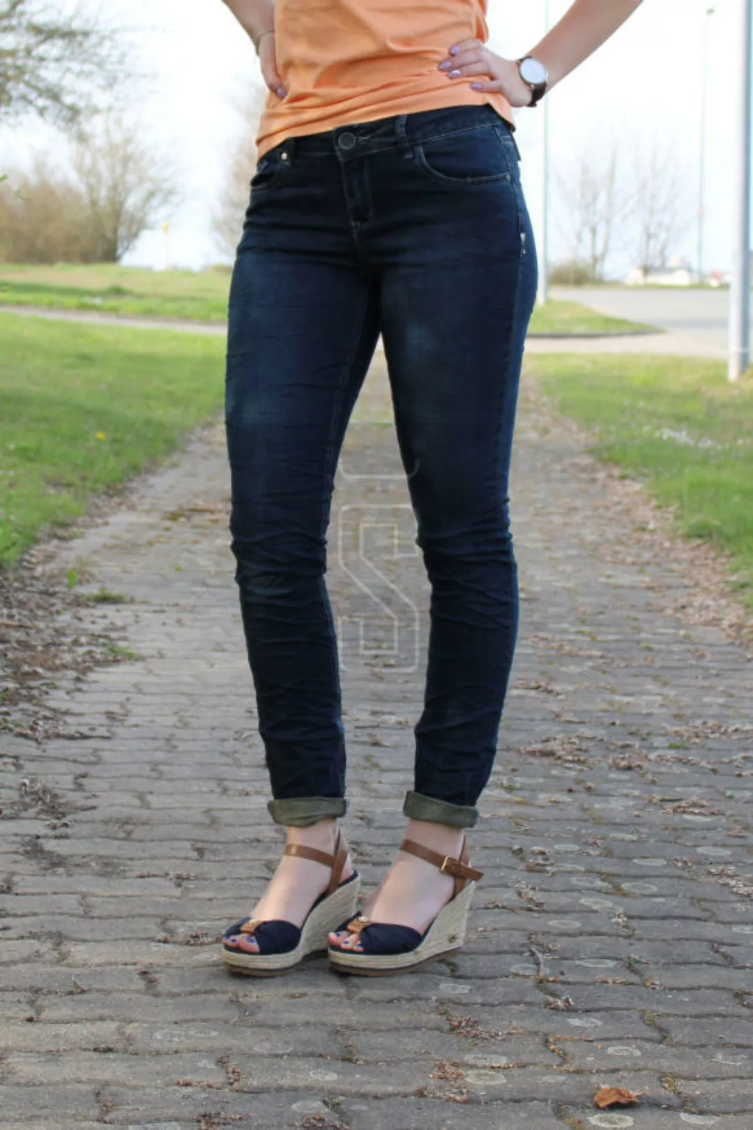 Buena Vista Damen Jeans Italy Stretch Denim shadow blue günstig online kaufen