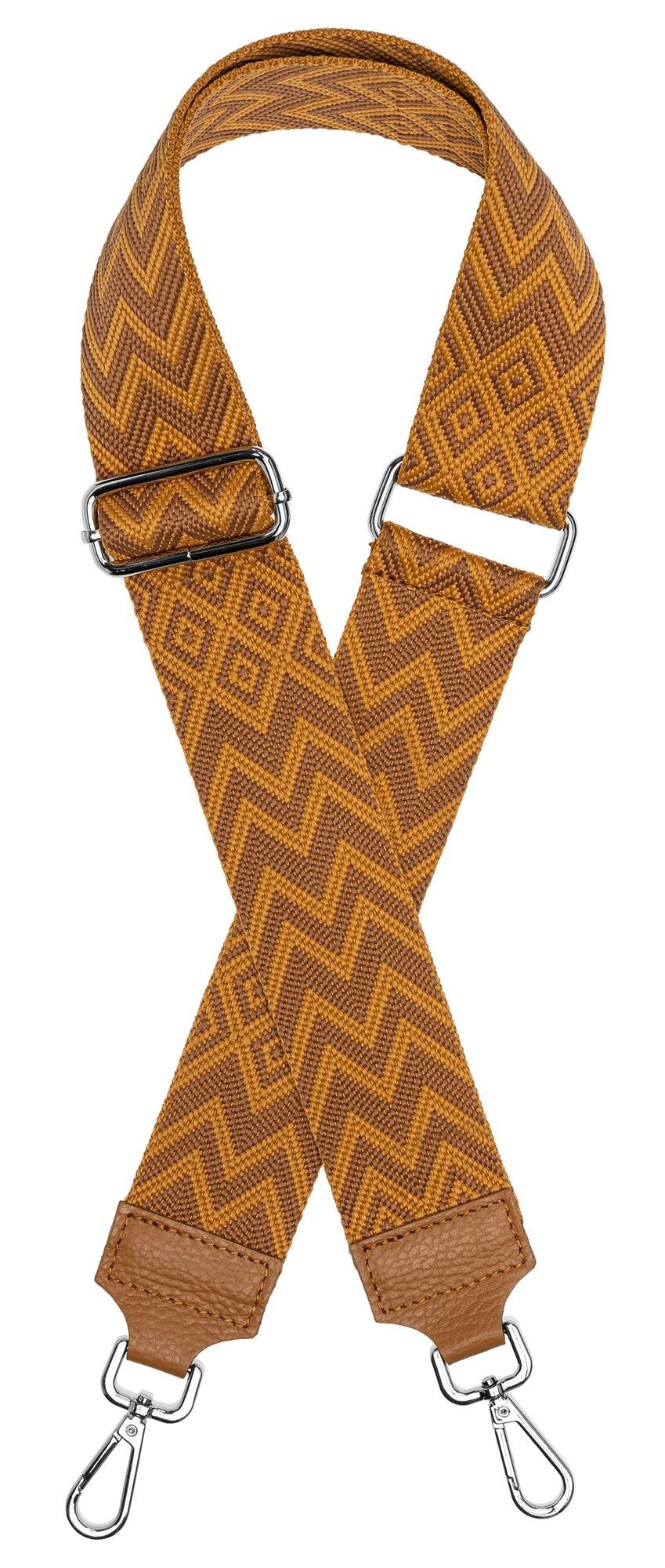 Caspar Schultertasche BSG02 breiter Leder Textil günstig online kaufen