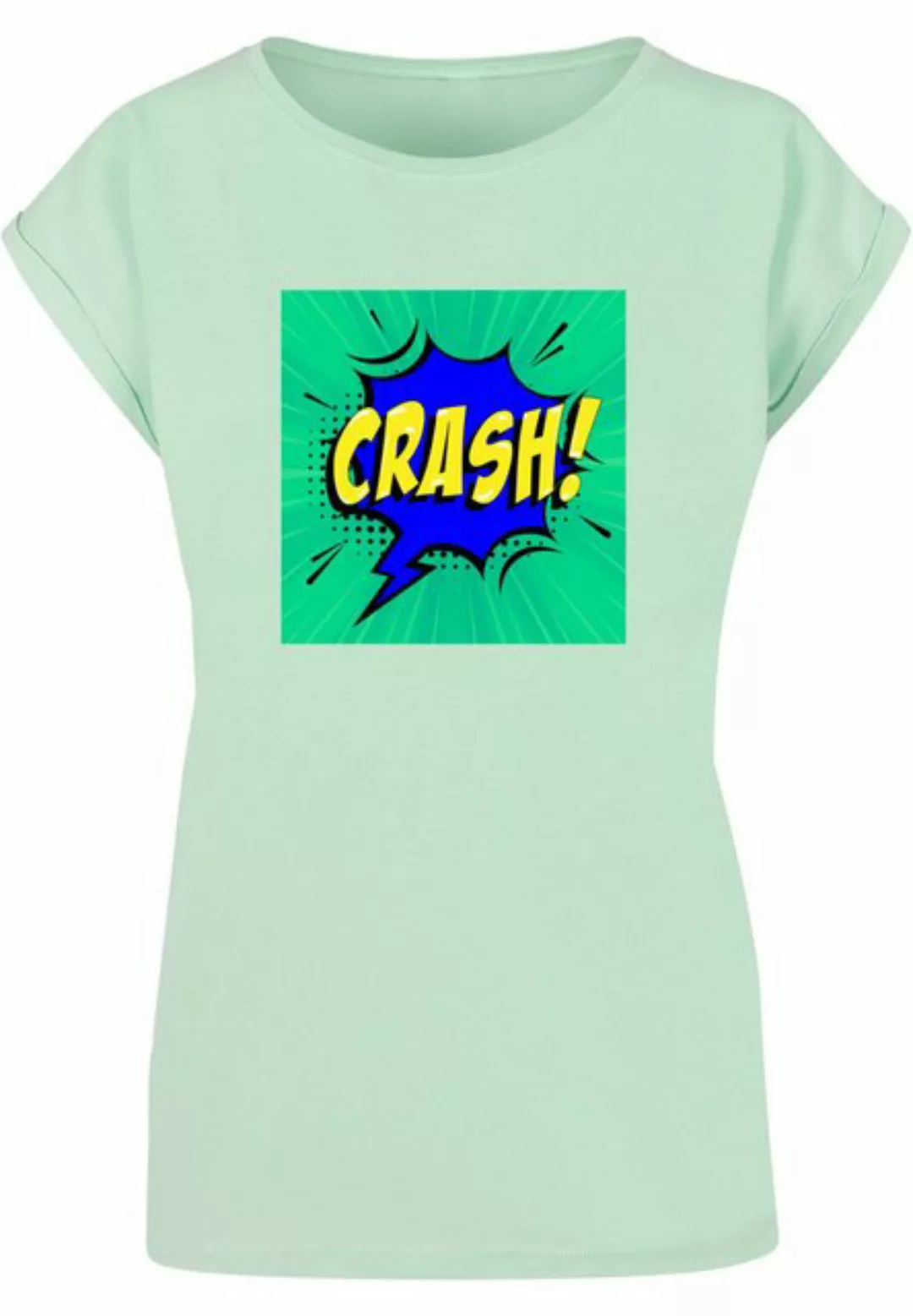 Merchcode T-Shirt Merchcode Damen Ladies CRASH Comic Extended Shoulder Tee günstig online kaufen