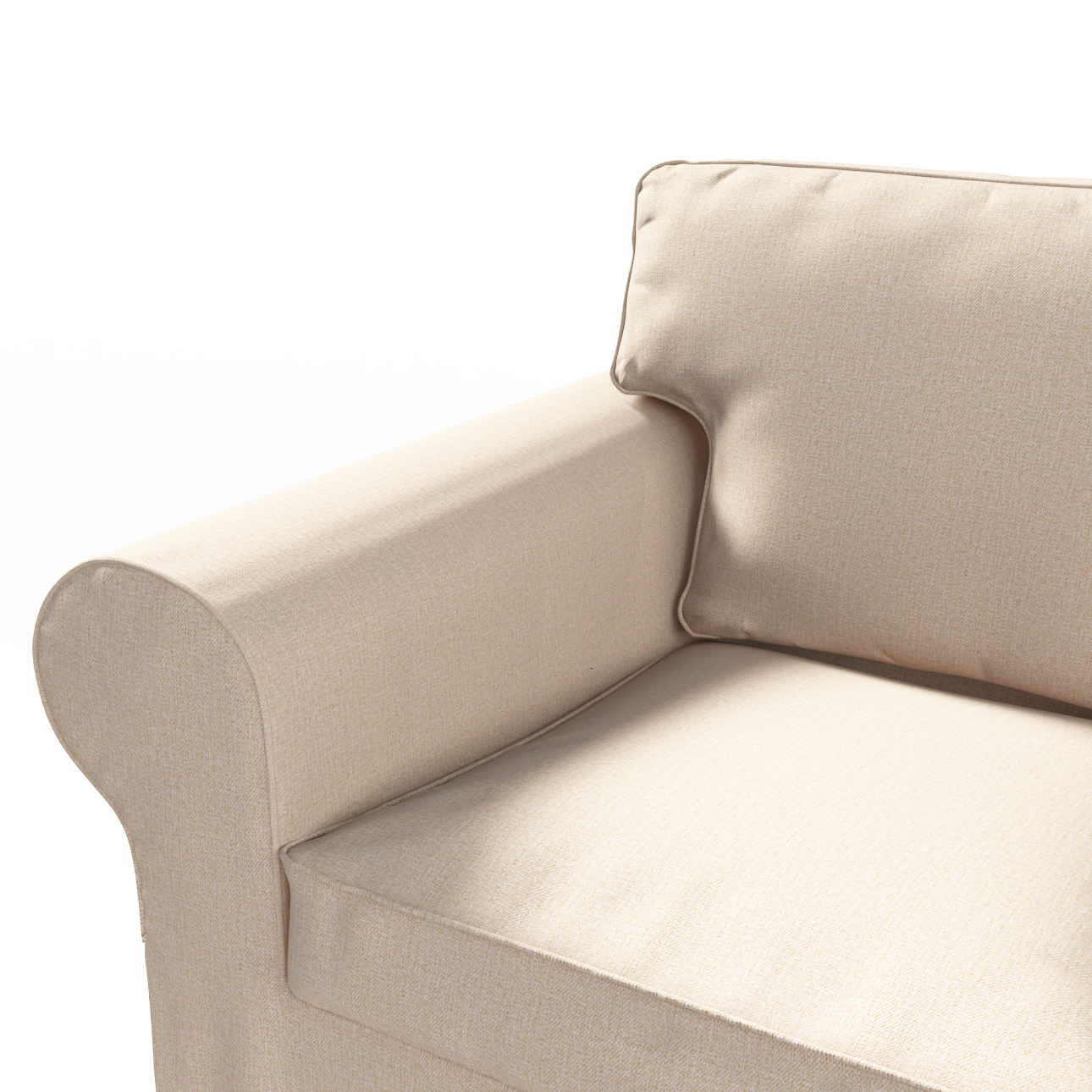 Bezug für Ektorp 2-Sitzer Schlafsofa NEUES Modell, beige, Sofabezug für  Ek günstig online kaufen