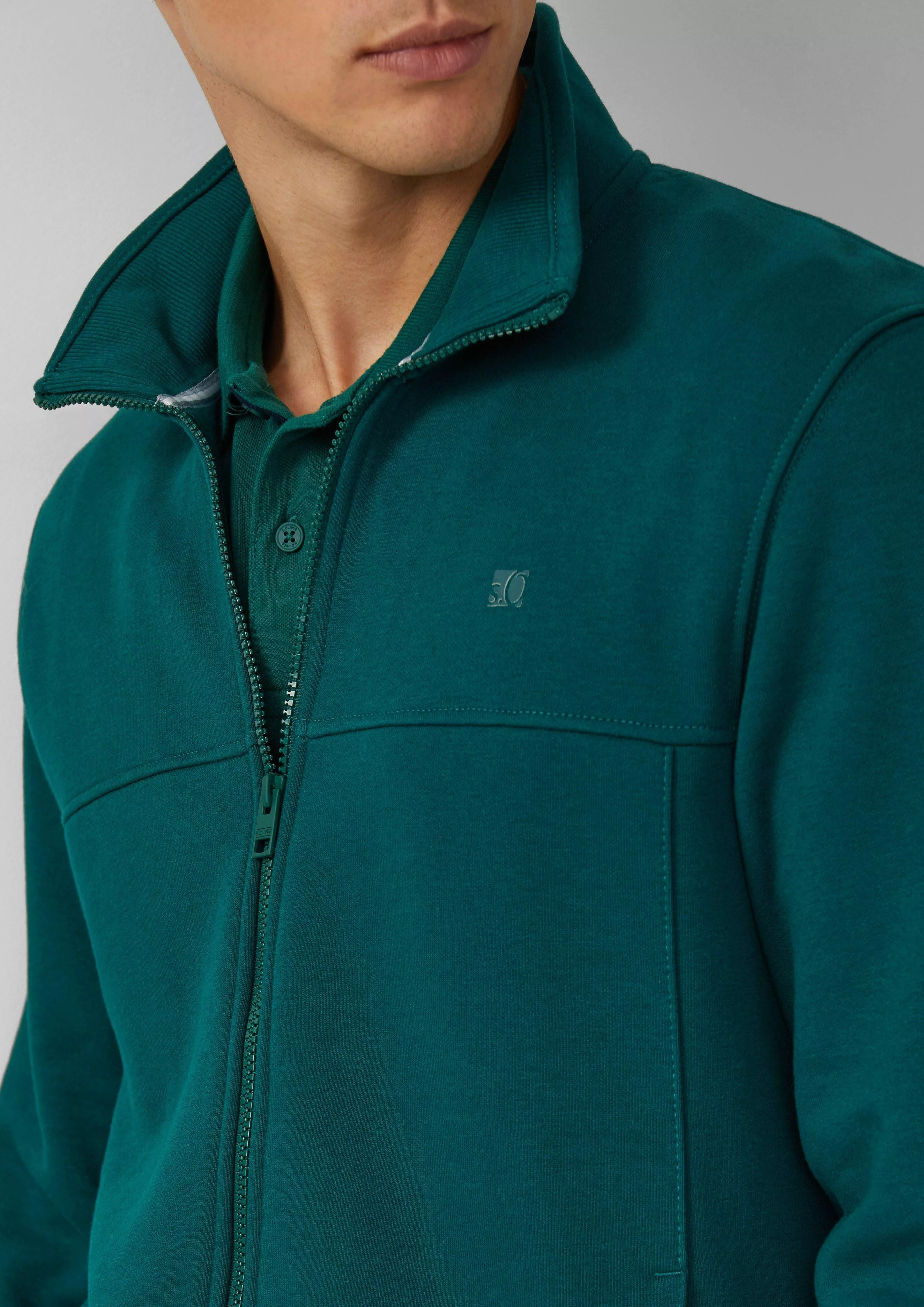 s.Oliver Allwetterjacke Sweatjacke mit Stehkragen und günstig online kaufen