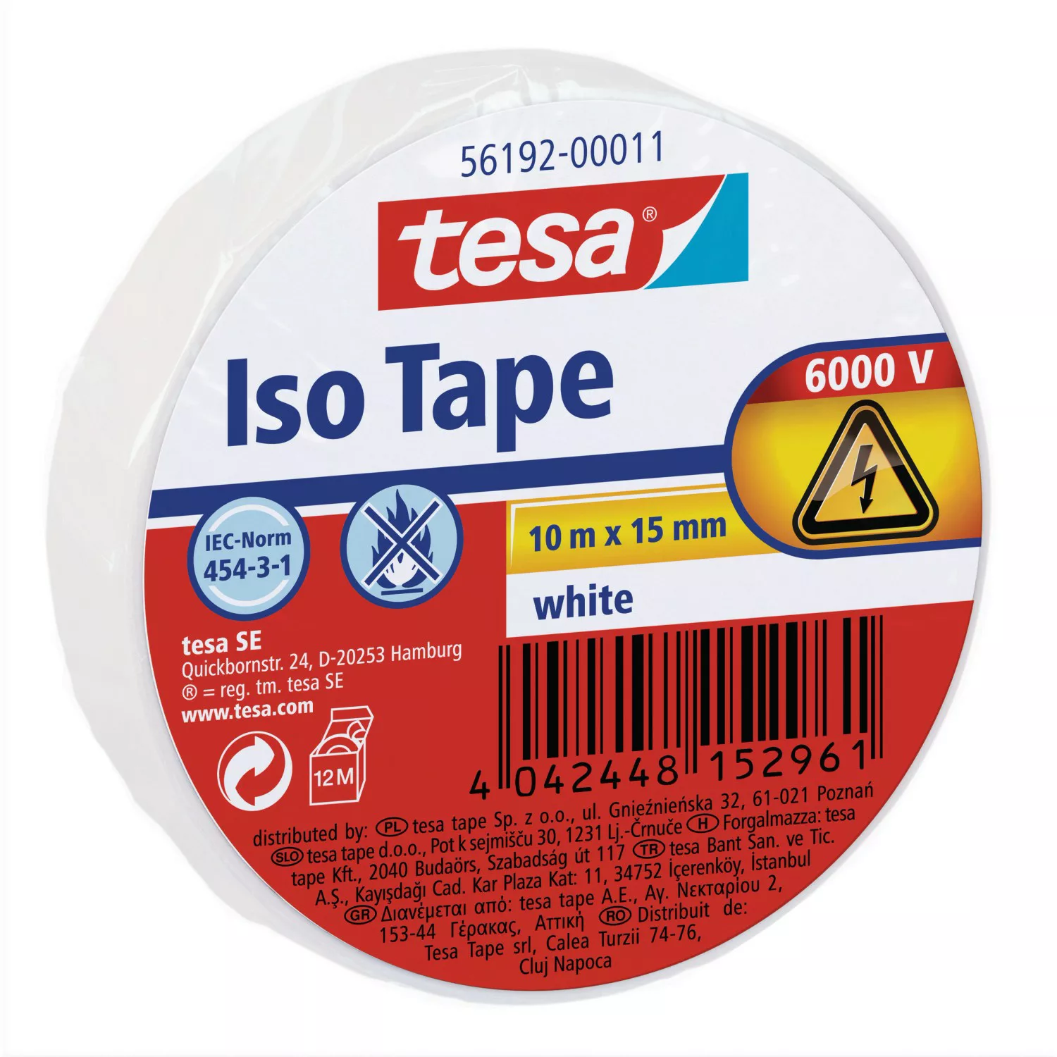 Tesa Iso Tape Weiß 10 m x 15 mm günstig online kaufen