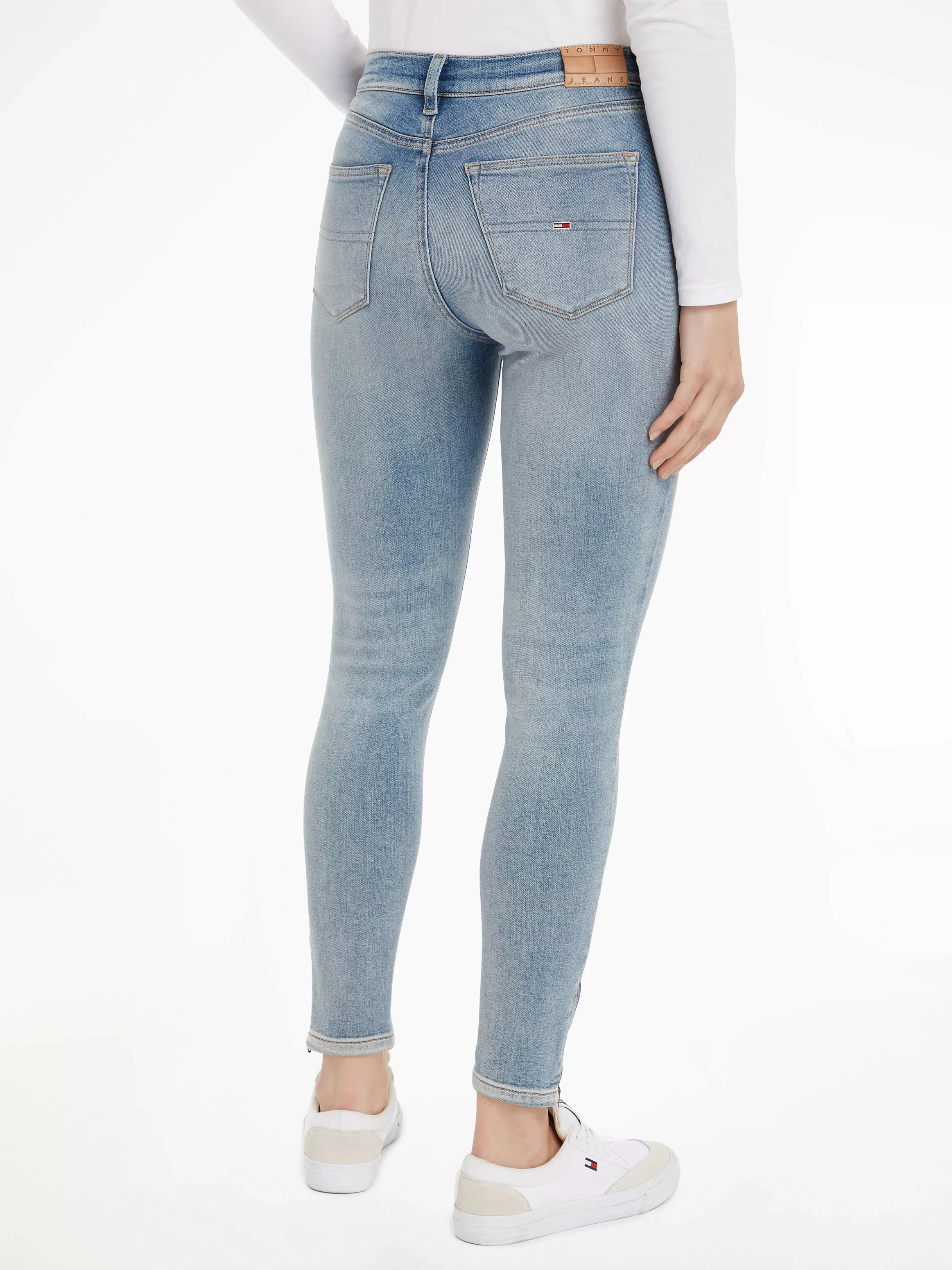 Tommy Jeans Skinny-fit-Jeans "NORA MD SKN ANK ZIP CH1218", mit Tommy Jeans günstig online kaufen