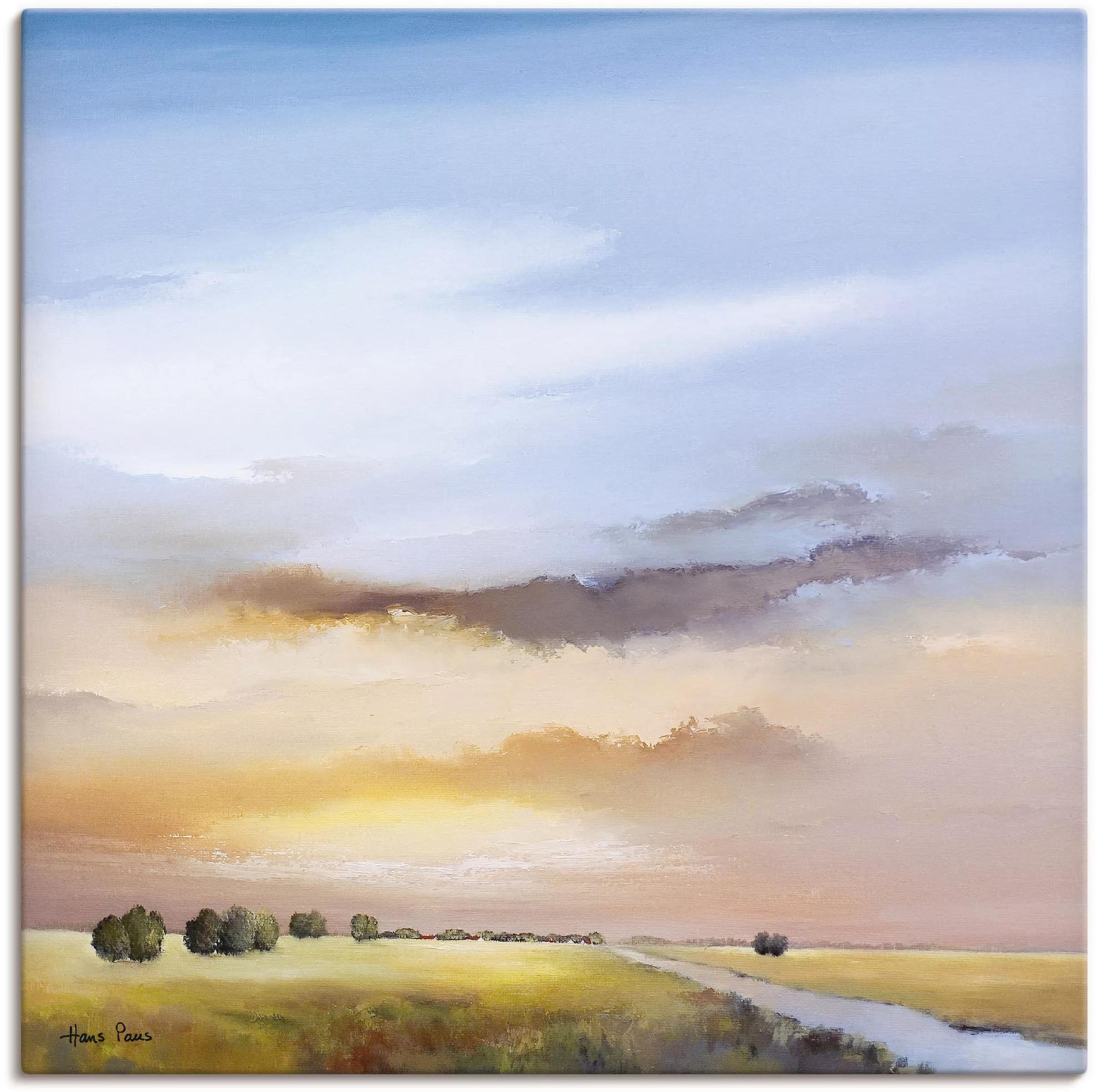 Artland Wandbild "Landschaft III", Himmel, (1 St.), als Leinwandbild, Poste günstig online kaufen