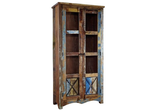 Massivmoebel24 Dreh-/Schwebetürenschrank (Schrank Altholz 90x38x175 mehrfar günstig online kaufen