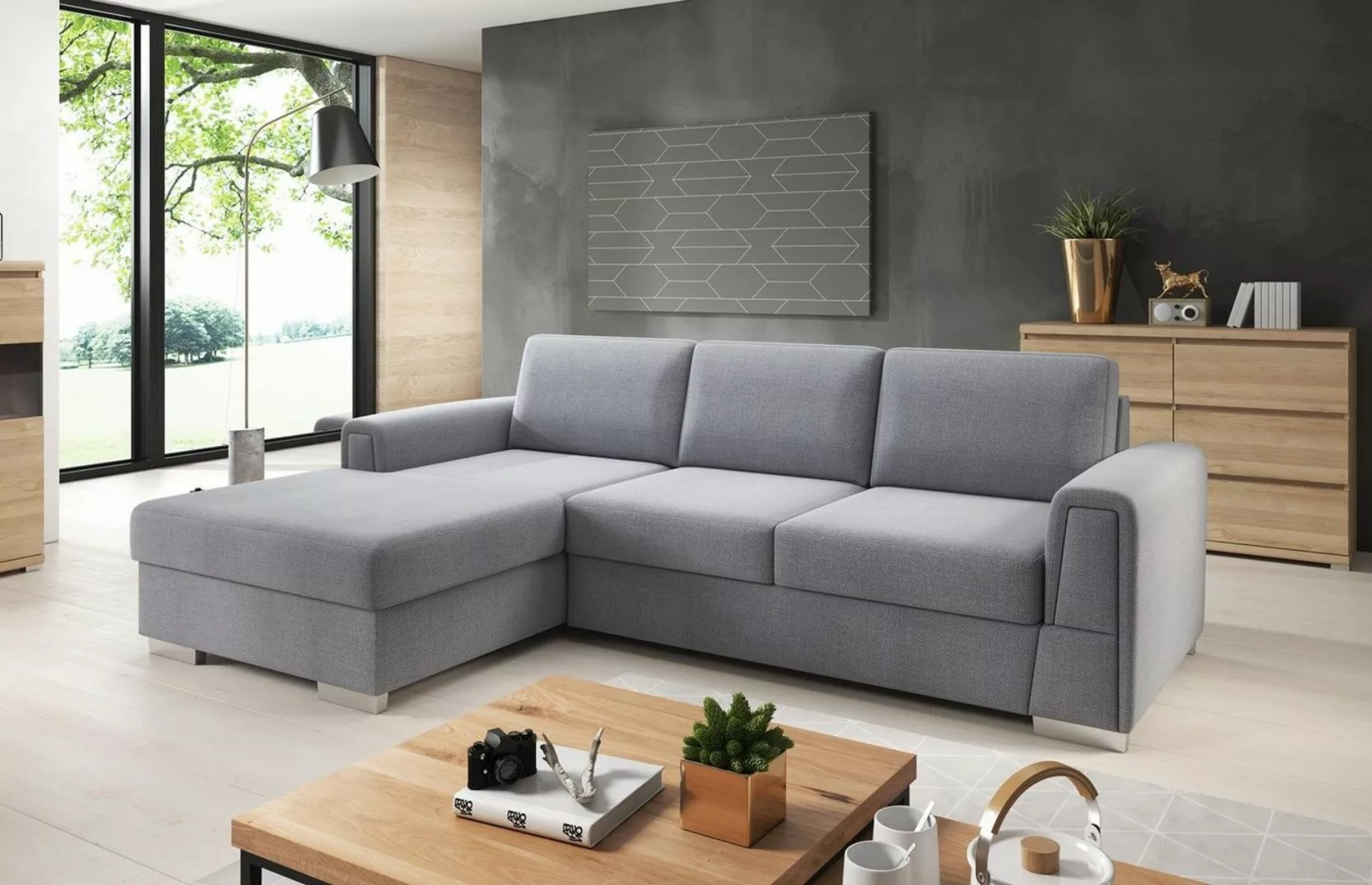 JVmoebel Ecksofa, Wohnlandschaft Ecksofa L-Form Sofa Couch Design Couch Tex günstig online kaufen