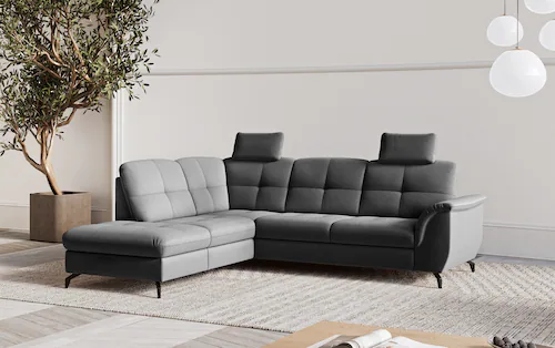 sit&more Ecksofa "Zora L-Form", wahlweise mit Bettfunktion und Bettkasten günstig online kaufen