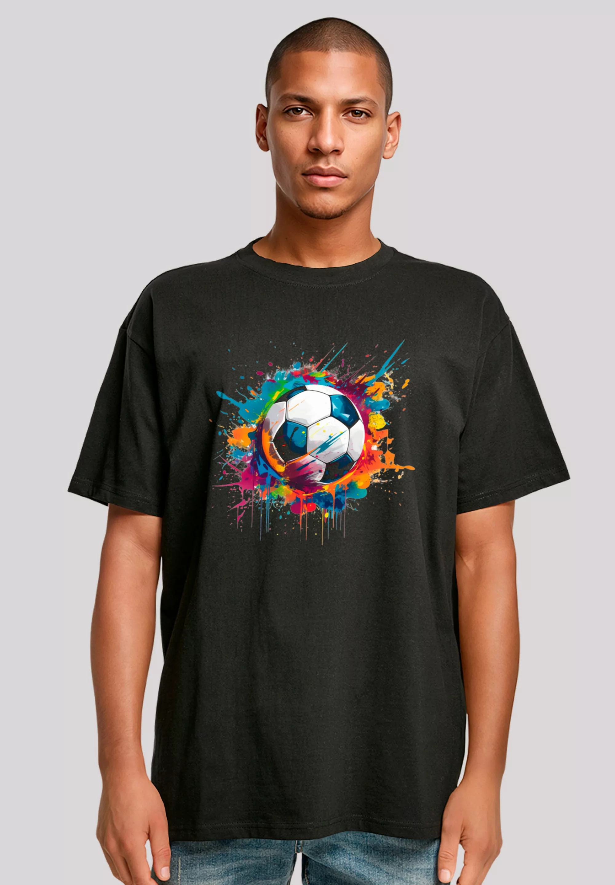 F4NT4STIC T-Shirt "Bunte Fußball Grafik", Premium Qualität günstig online kaufen