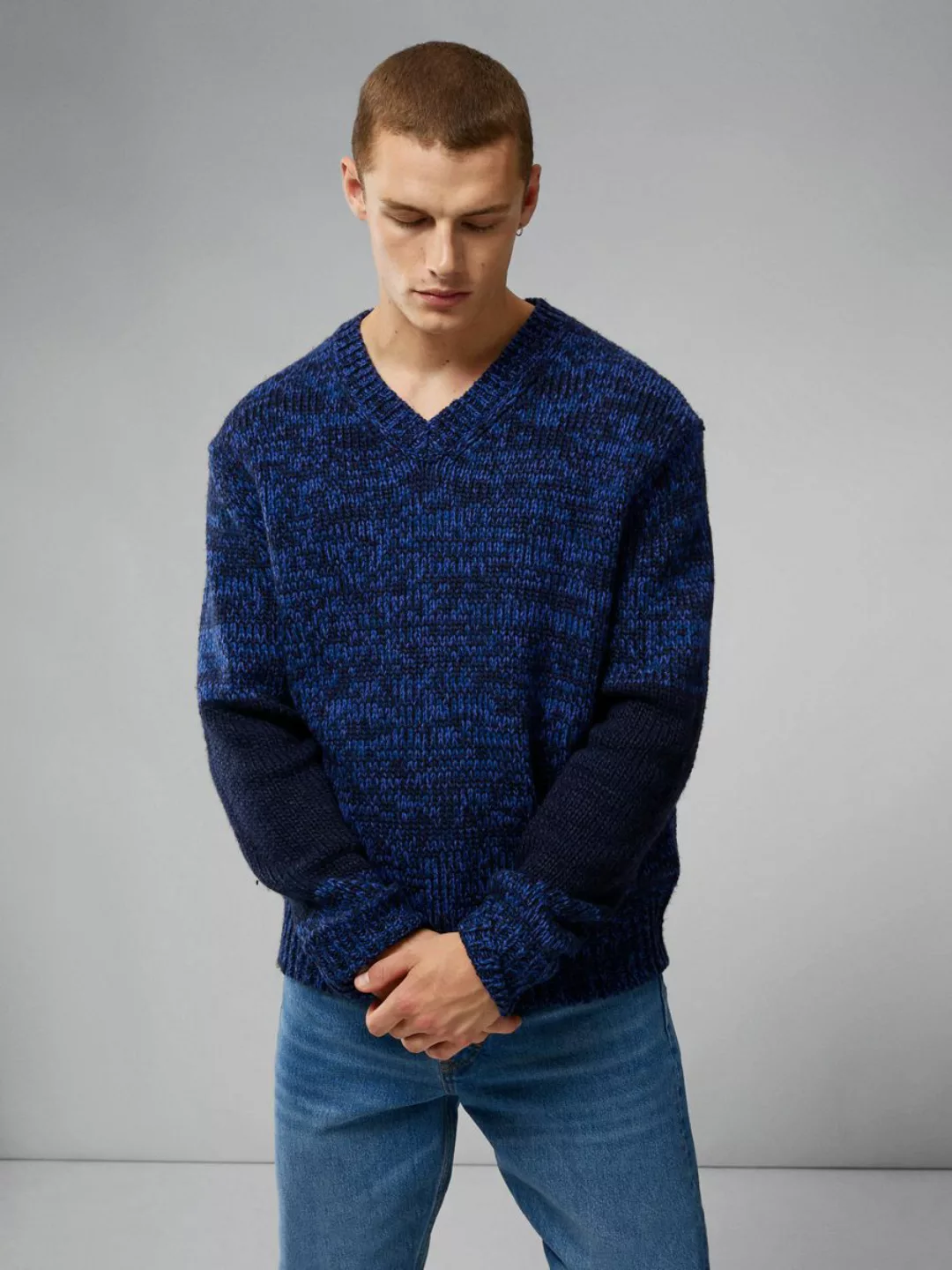 VARICK CHUNKY V-NECK PULLOVER günstig online kaufen