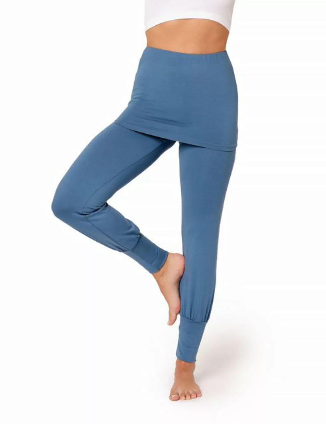 Bellivalini Leggings Damen Yogahose mit Rock Lang Trainingshose BLV50-275 ( günstig online kaufen