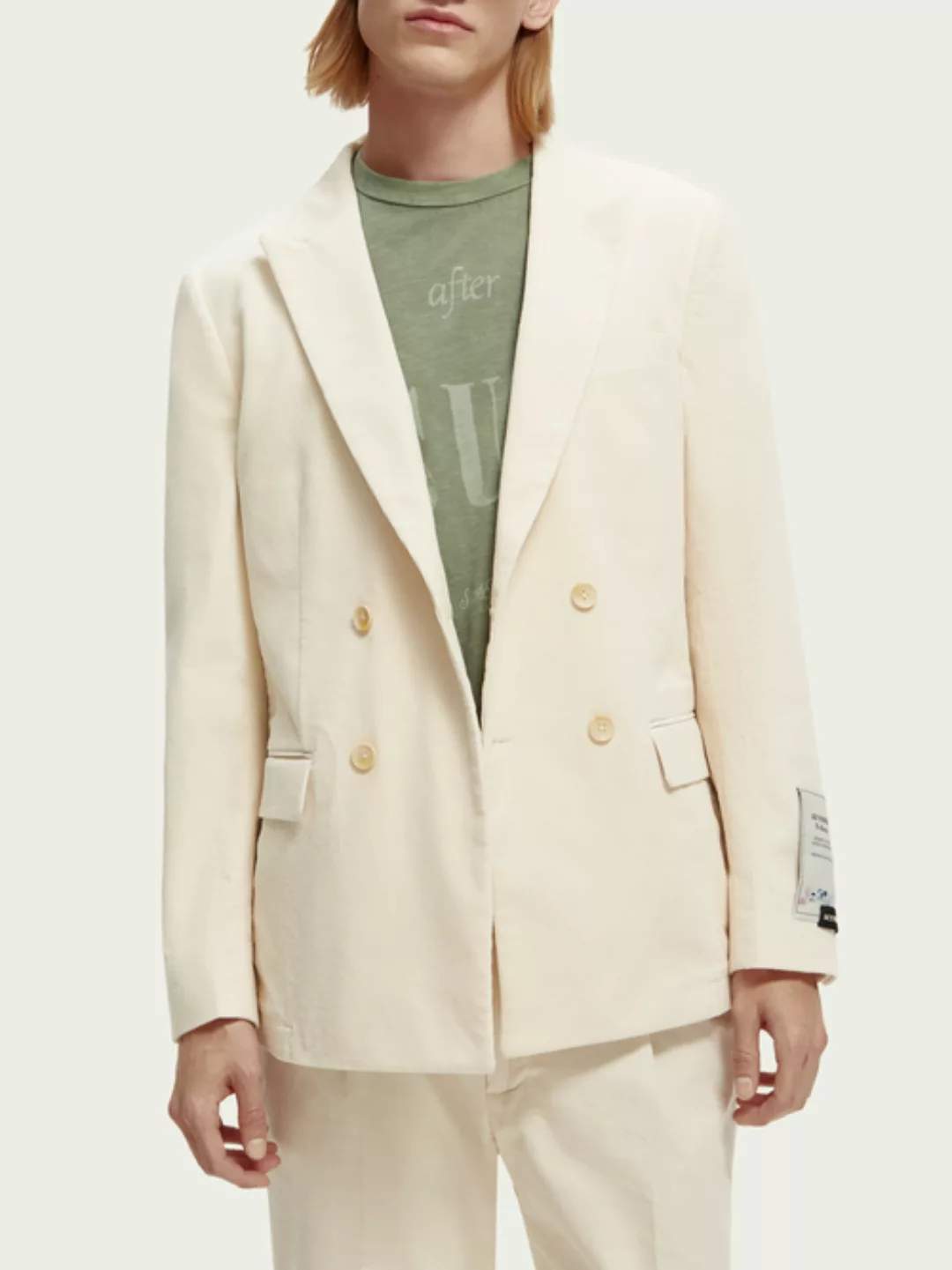 Scotch & Soda Zweireihiger Blazer aus Kord günstig online kaufen