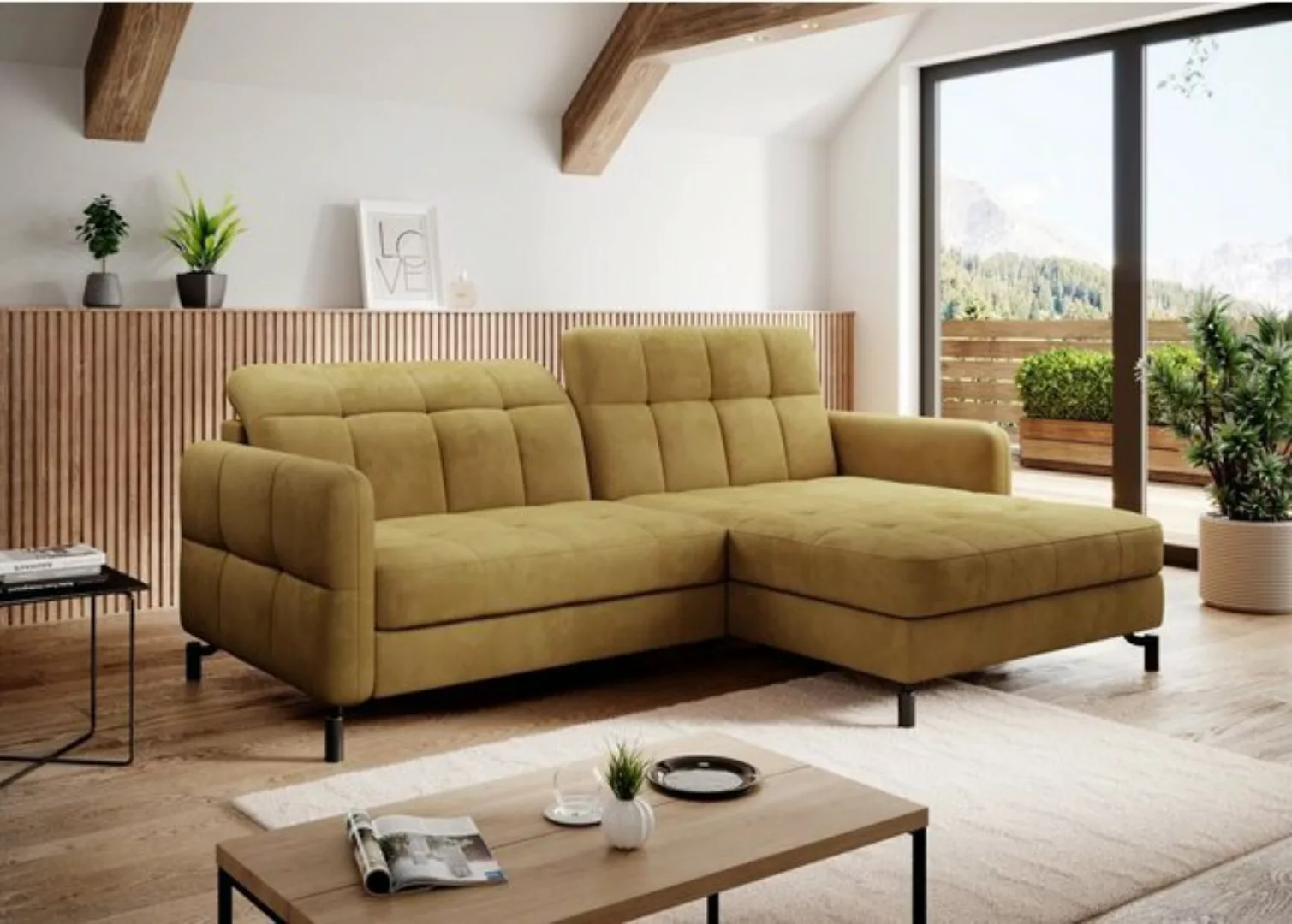 Luxusbetten24 Schlafsofa Designer Sofa Loria, mit Schlaf- und Klappfunktion günstig online kaufen