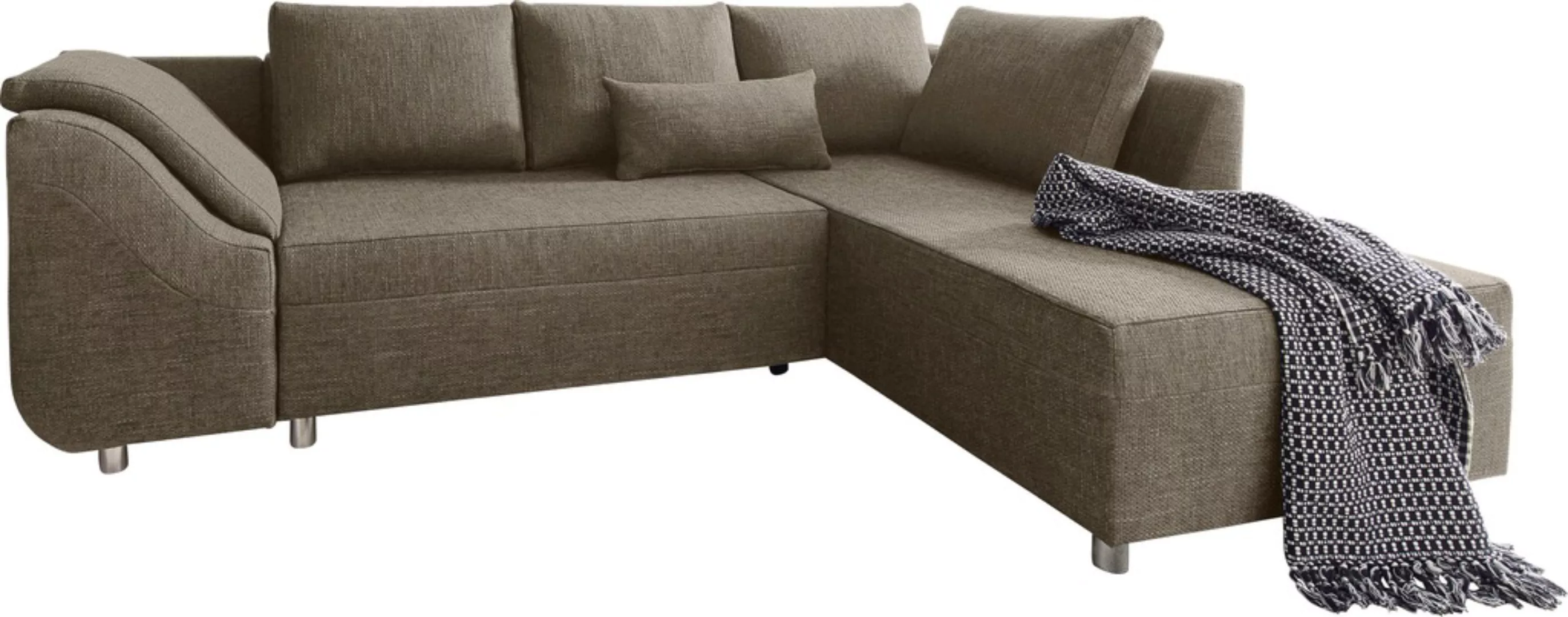 COLLECTION AB Ecksofa Sally L-Form, mit und ohne Bettfunktion, inklusive lo günstig online kaufen
