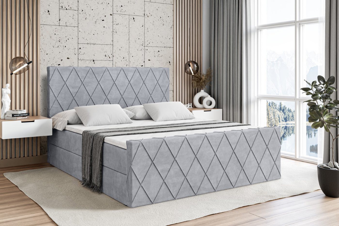 ALTDECOR Boxspringbett LEPARO-Z günstig online kaufen