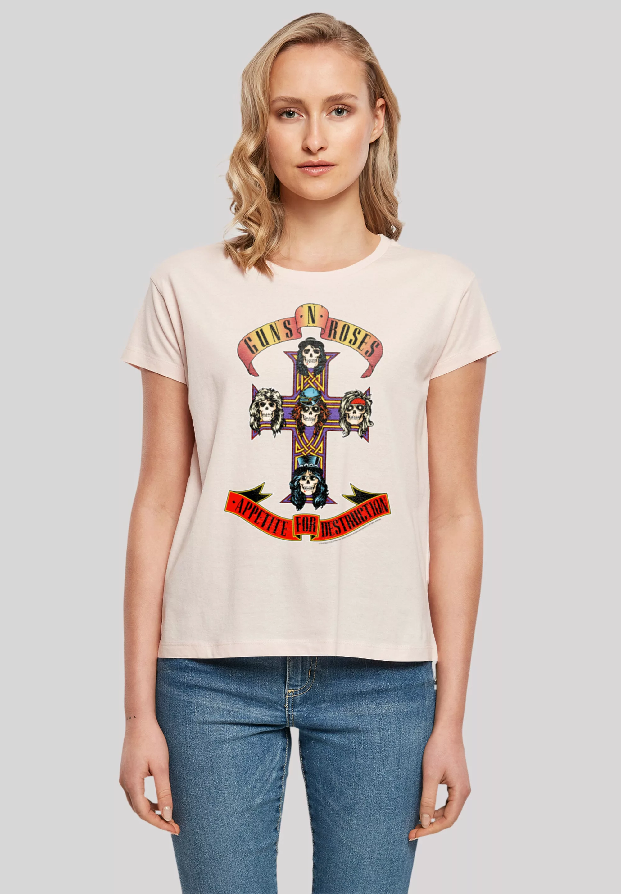 F4NT4STIC T-Shirt Guns 'n' Roses Appetite For Destruction Print günstig online kaufen