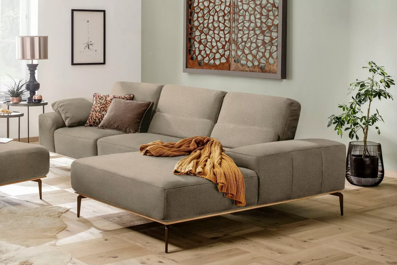 W.SCHILLIG Ecksofa "run, Designsofa mit tollem Sitzkomfort, bequem, L-Form" günstig online kaufen