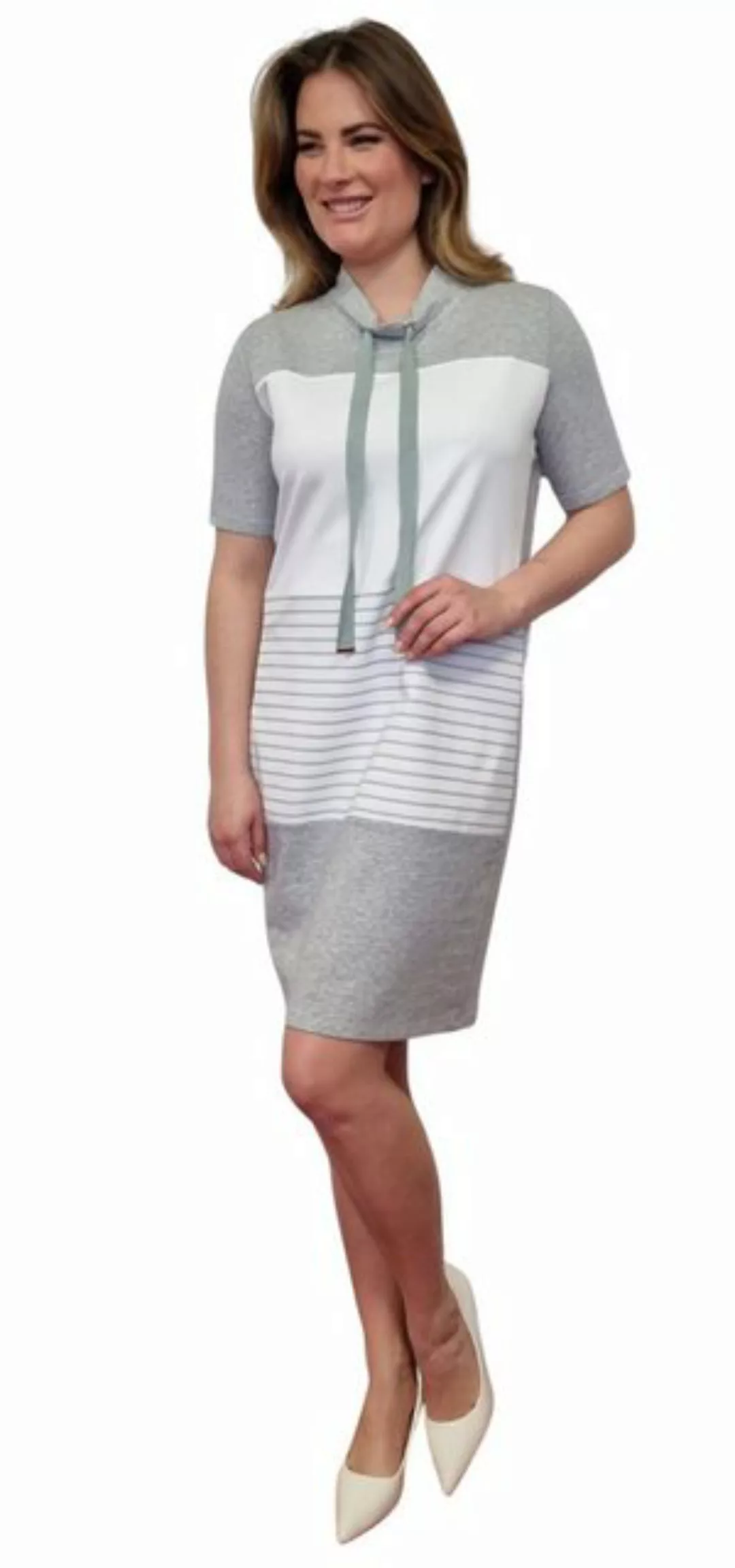 Estefania for woman Shirtkleid sportliches Kleid mit Tunnelzug im Kragen günstig online kaufen