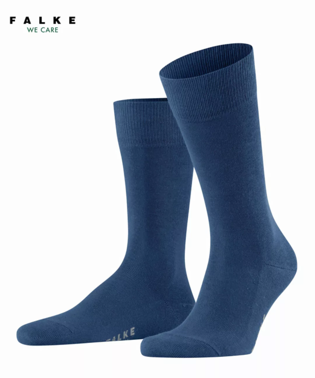 FALKE Family Herren Socken, 39-42, Blau, Uni, Baumwolle, 14657-677802 günstig online kaufen
