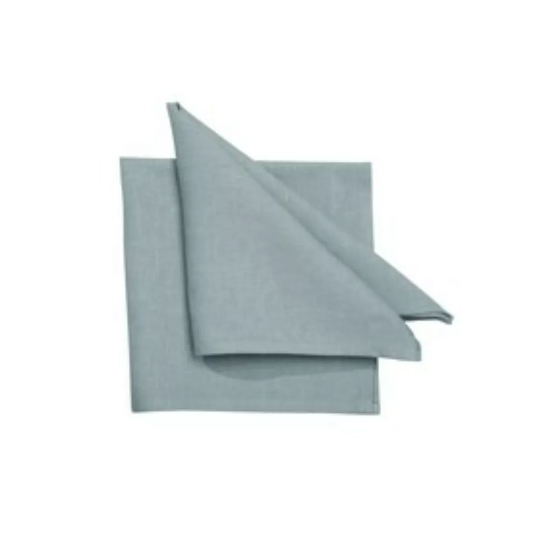 Serviette 'Pure' blau 45x45cm günstig online kaufen