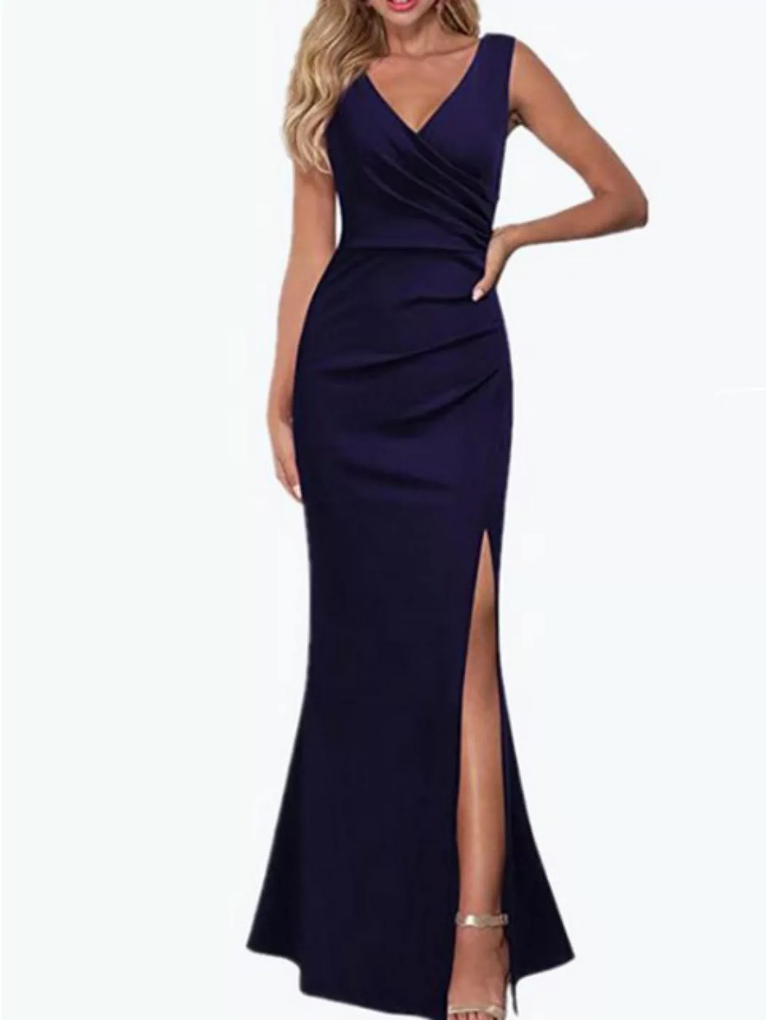 ZWY Abendkleid Damen Cocktailkleid, Ärmelloses Strapskleid, A-Linie Kleid ( günstig online kaufen
