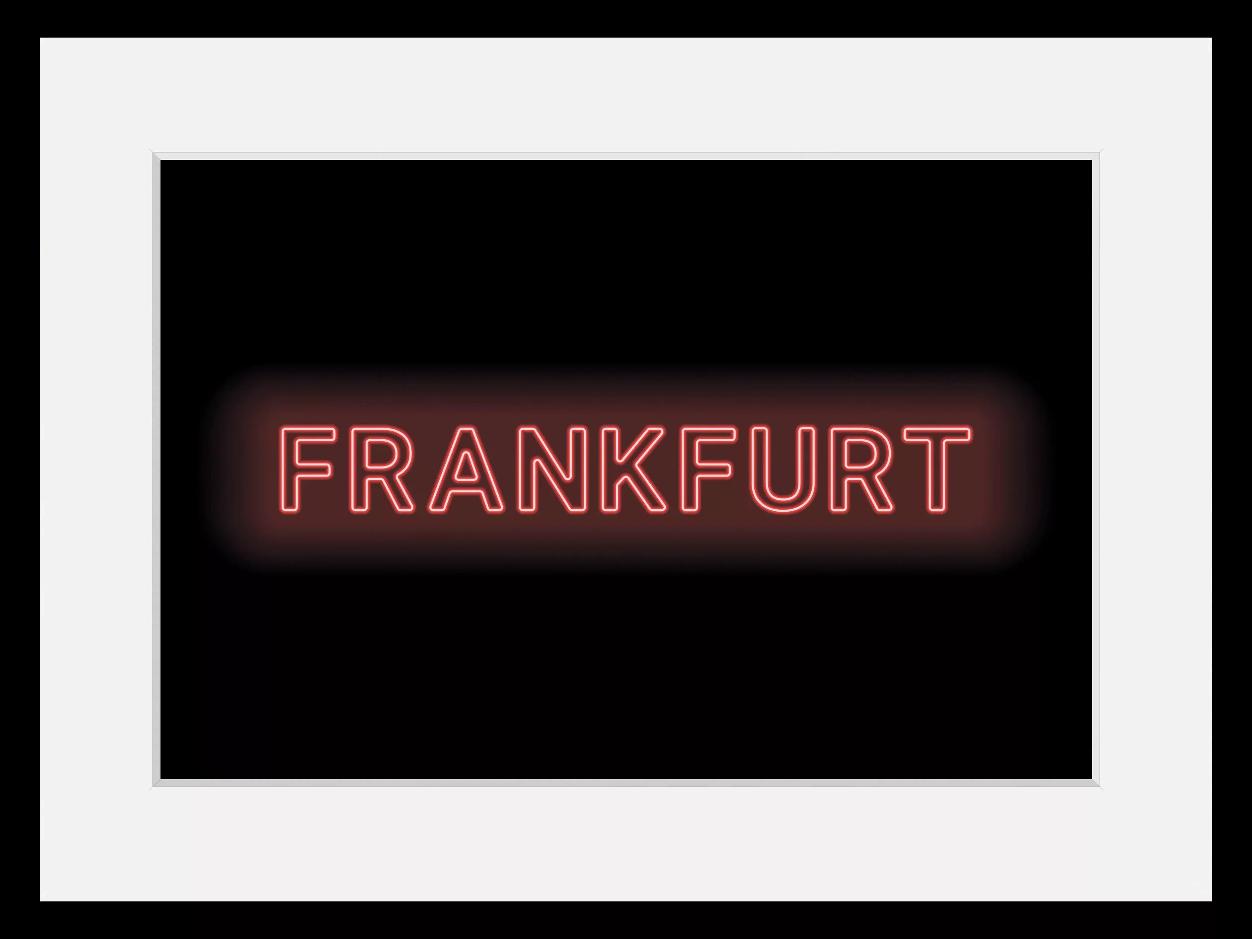 queence Bild »FRANKFURT LIGHTS«, Städte-Stadt-Deutschland-Schriftzug-Frankf günstig online kaufen