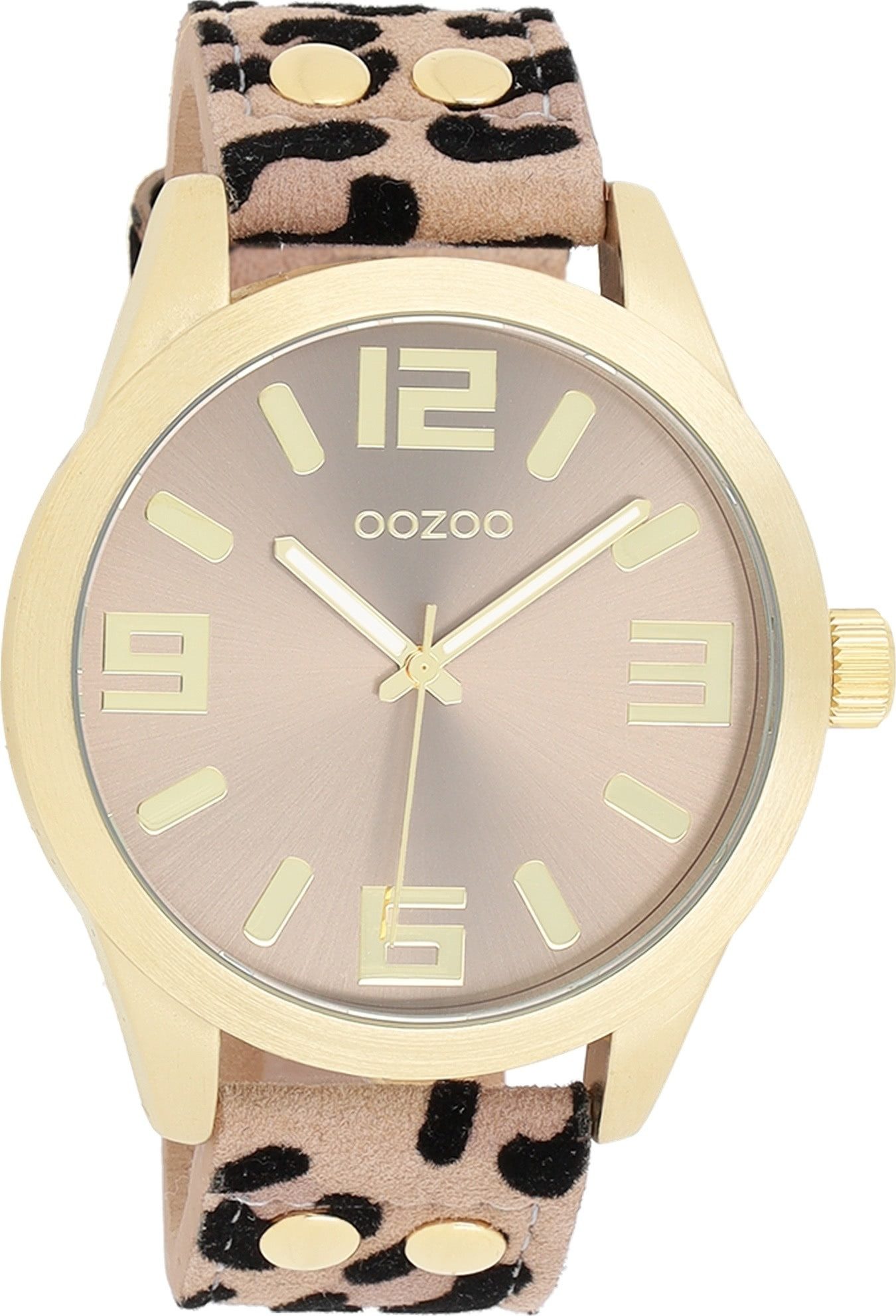 OOZOO Quarzuhr Oozoo Damen Armbanduhr beige günstig online kaufen
