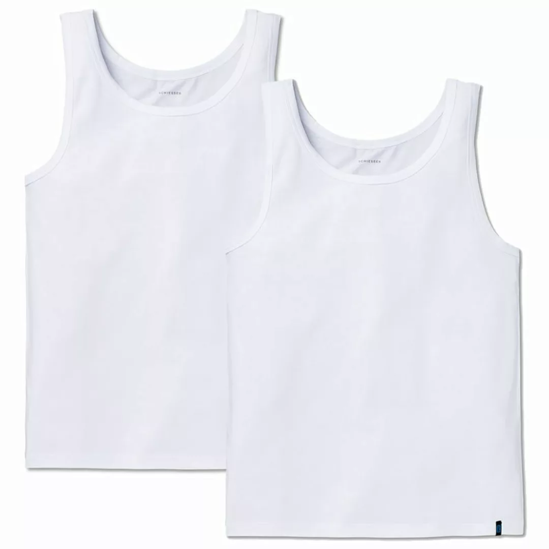 SCHIESSER Herren Unterhemd 2 PACK - Shirt ohne Arme, Tanktop, Single Jersey günstig online kaufen