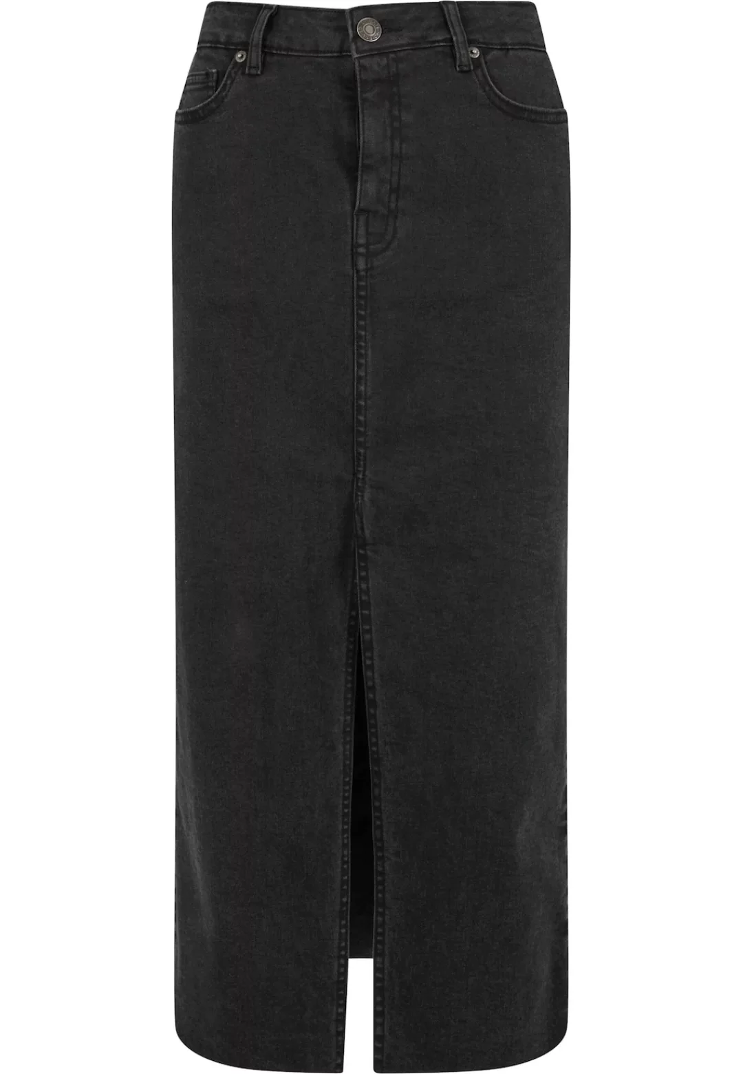 URBAN CLASSICS Sommerrock "Urban Classics Ladies High Slit Denim Skirt", (1 günstig online kaufen