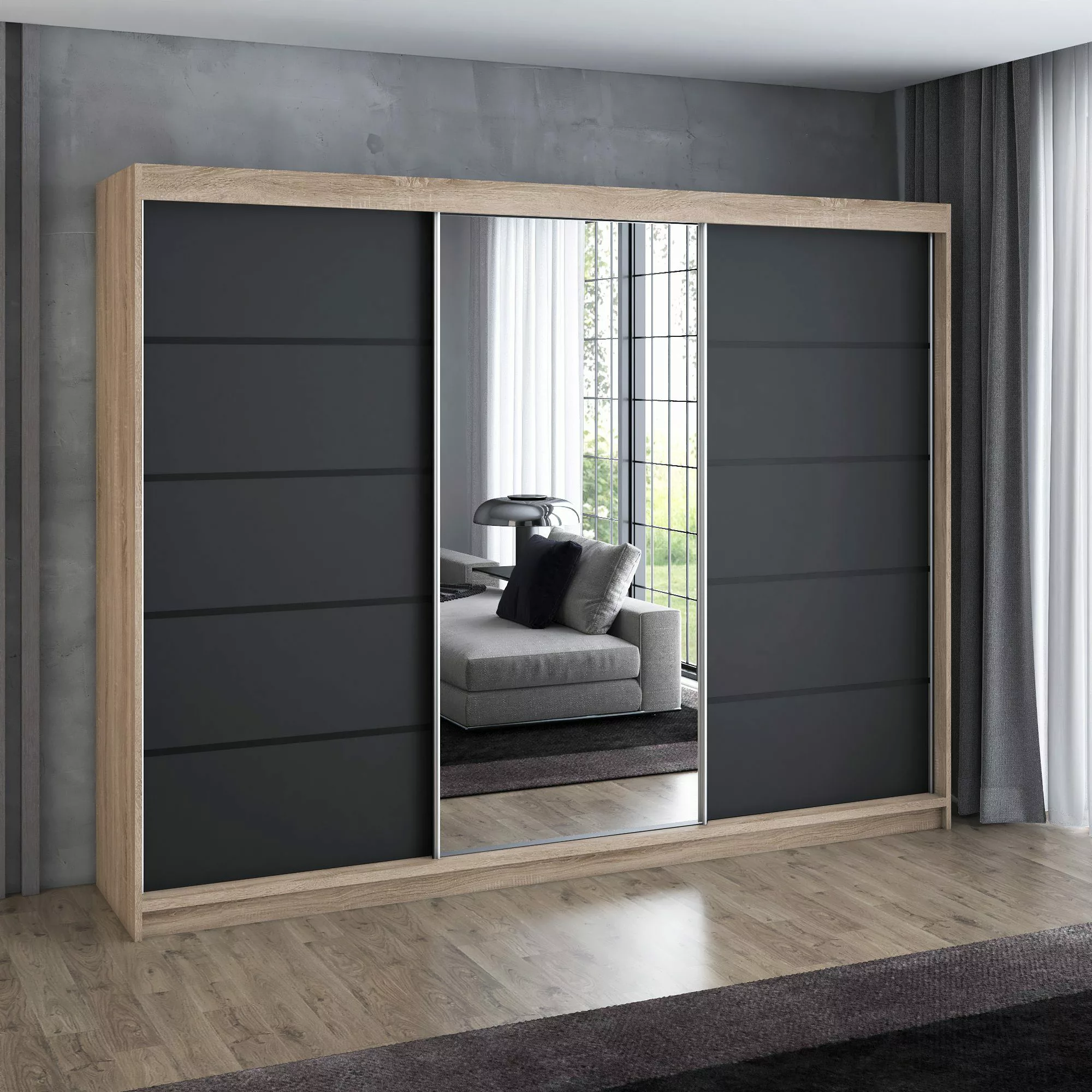 A&J MöbelLand GmbH Schwebetürenschrank VILANO 1 günstig online kaufen