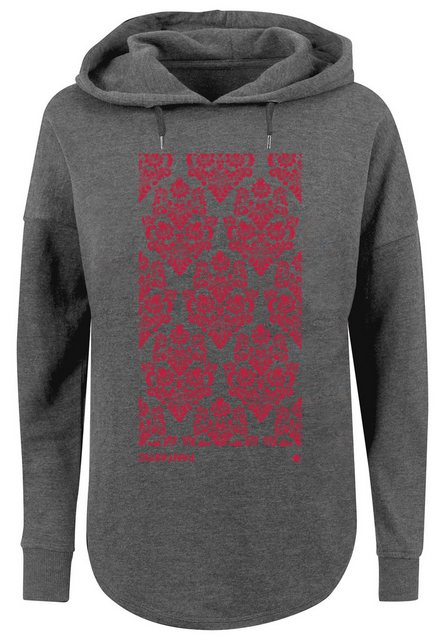 F4NT4STIC Kapuzenpullover "Blumen Muster Rot", Print günstig online kaufen