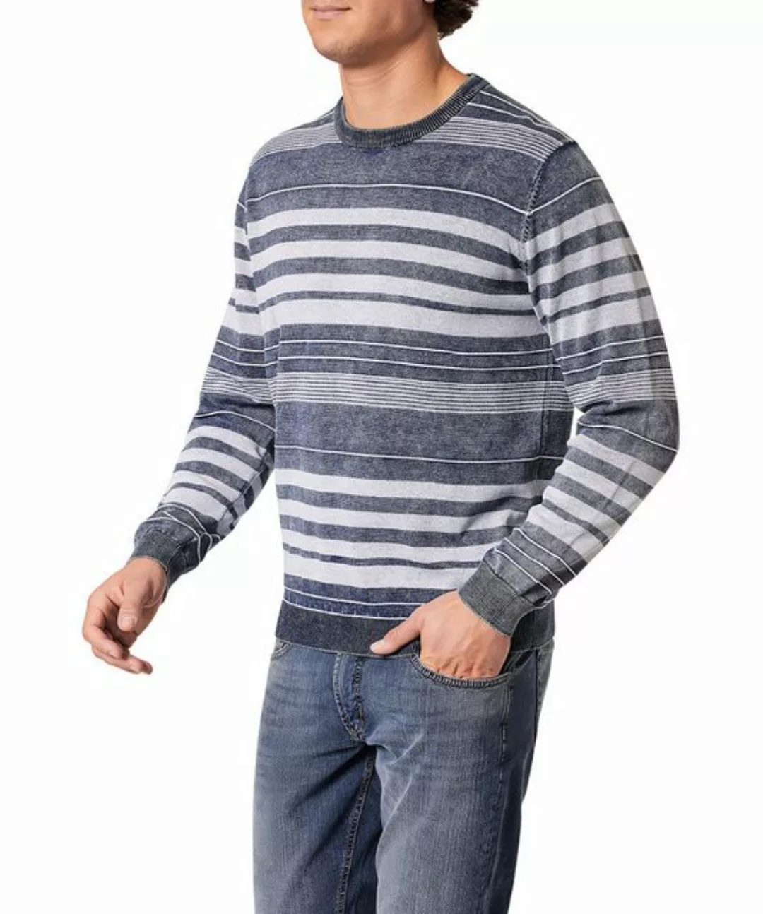 Pioneer Authentic Jeans Strickpullover, mit Streifenmuster günstig online kaufen