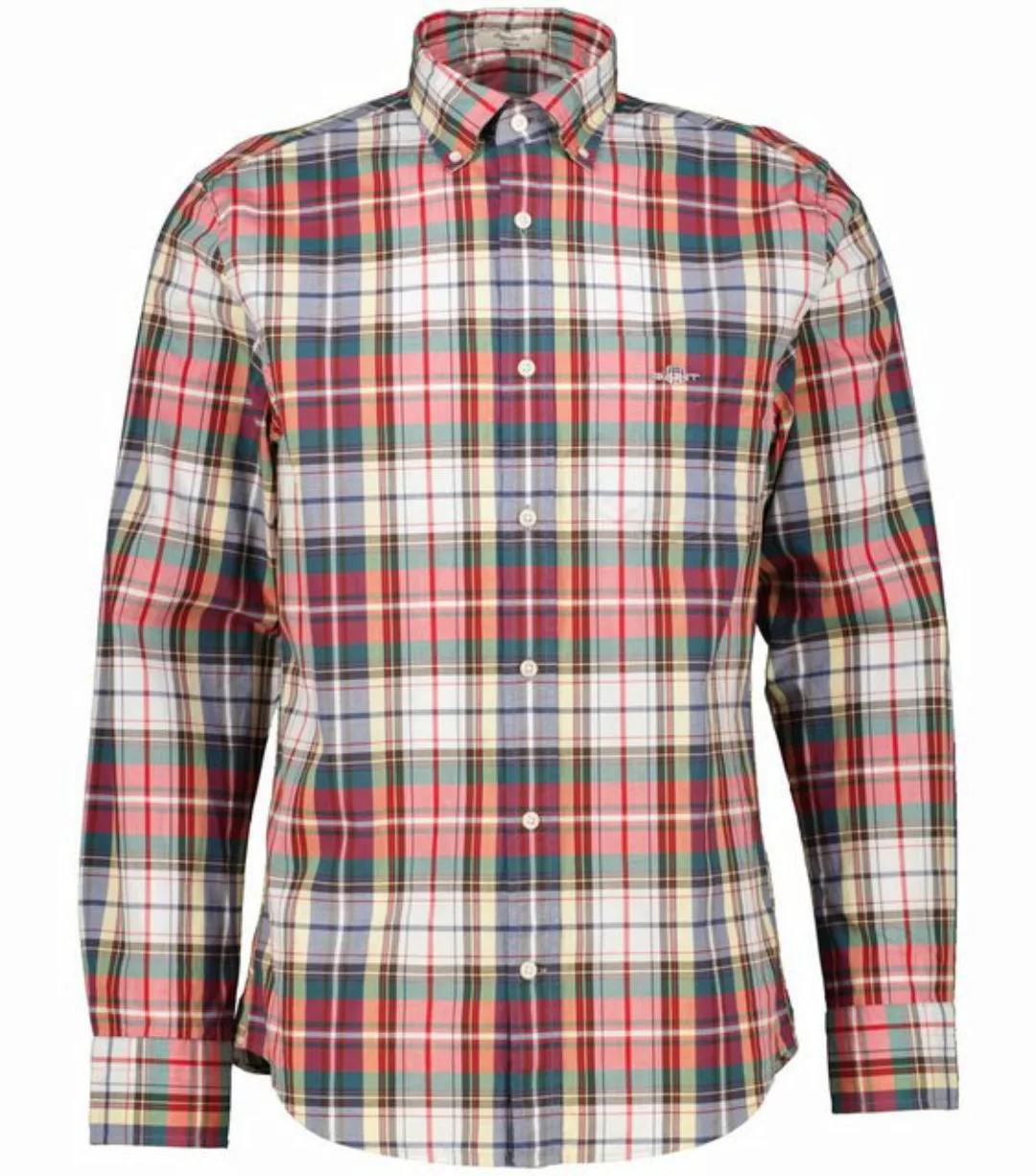 Gant Karohemd REG POPLIN TARTAN CHECK SHIRT Regular Fit Popeline Hemd mit T günstig online kaufen