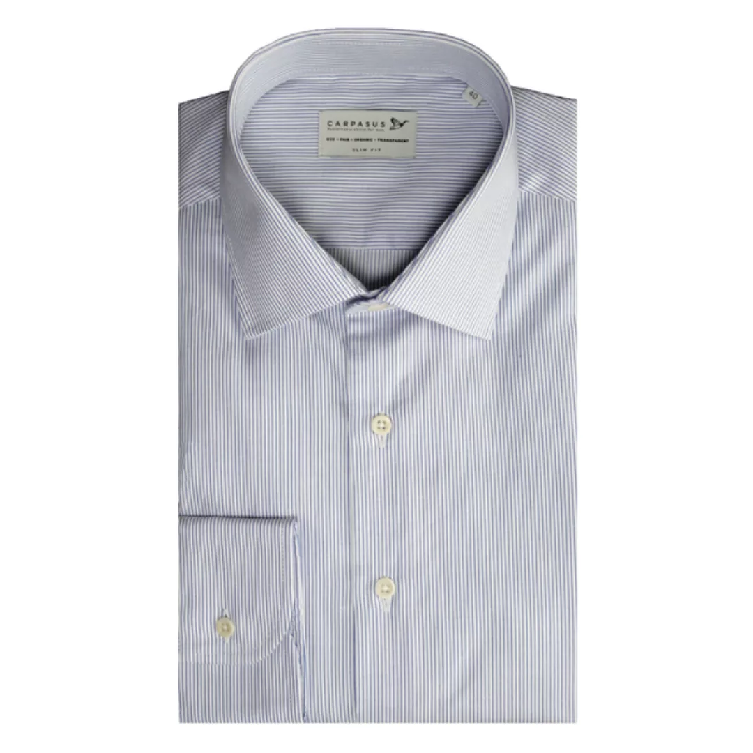 Business-hemd Carpasus Streifen Blau günstig online kaufen