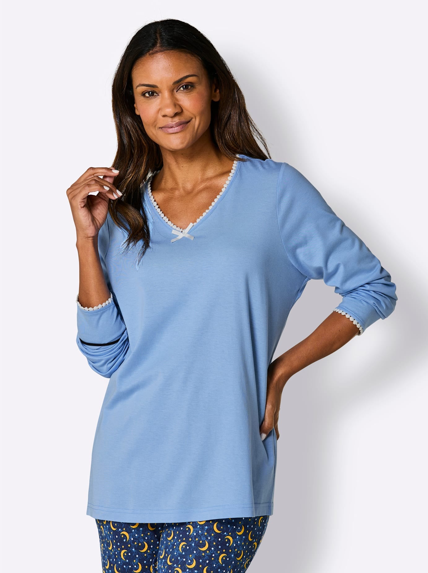 wäschepur Pyjamaoberteil "Schlafanzug-Shirt", (1 tlg.) günstig online kaufen