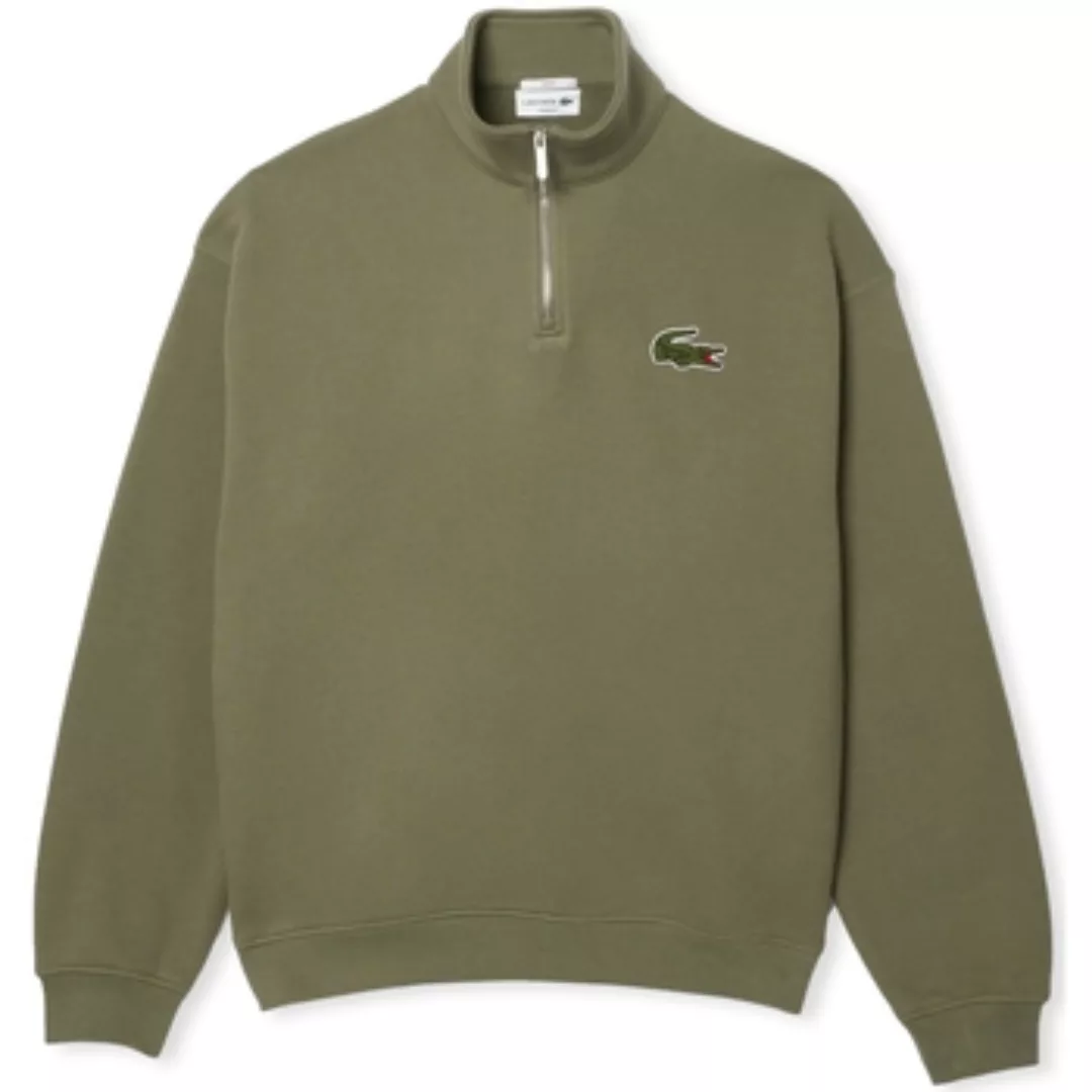 Lacoste  Sweatshirt Loose Fit Zip Neck Sweatshirt - Vert Kaki günstig online kaufen