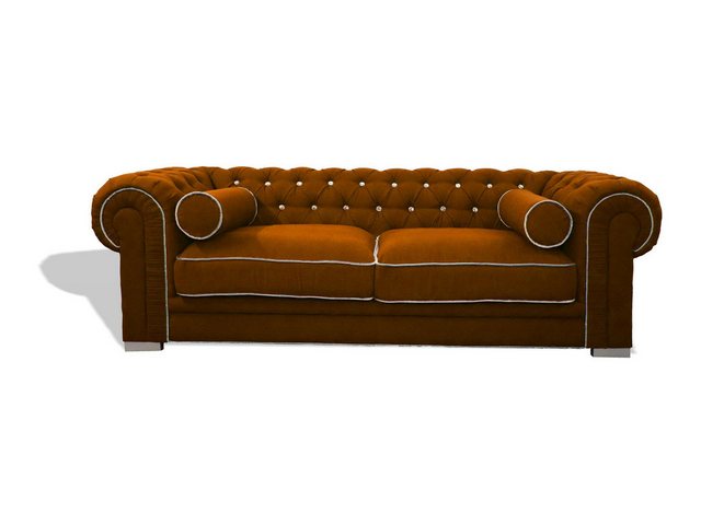 Xlmoebel 3-Sitzer Chesterfield Couch 3-Sitzer Polster Designer Sofa Sofagar günstig online kaufen