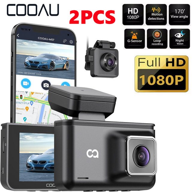 COOAU Dual Dashcam Auto Vorne Hinten 2,5K /1080P mit APP Control Method Das günstig online kaufen
