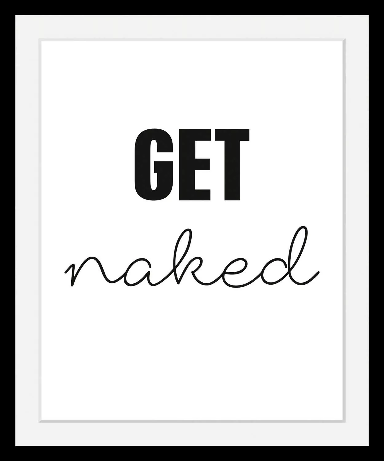 queence Bild »get naked«, in 3 Größen, gerahmt günstig online kaufen