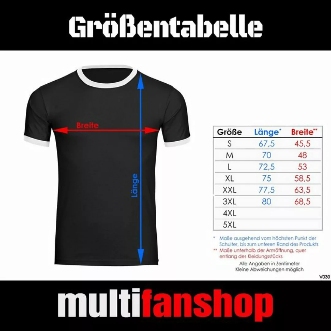 multifanshop T-Shirt Kontrast Deutschland - Trikot 12 - Männer günstig online kaufen