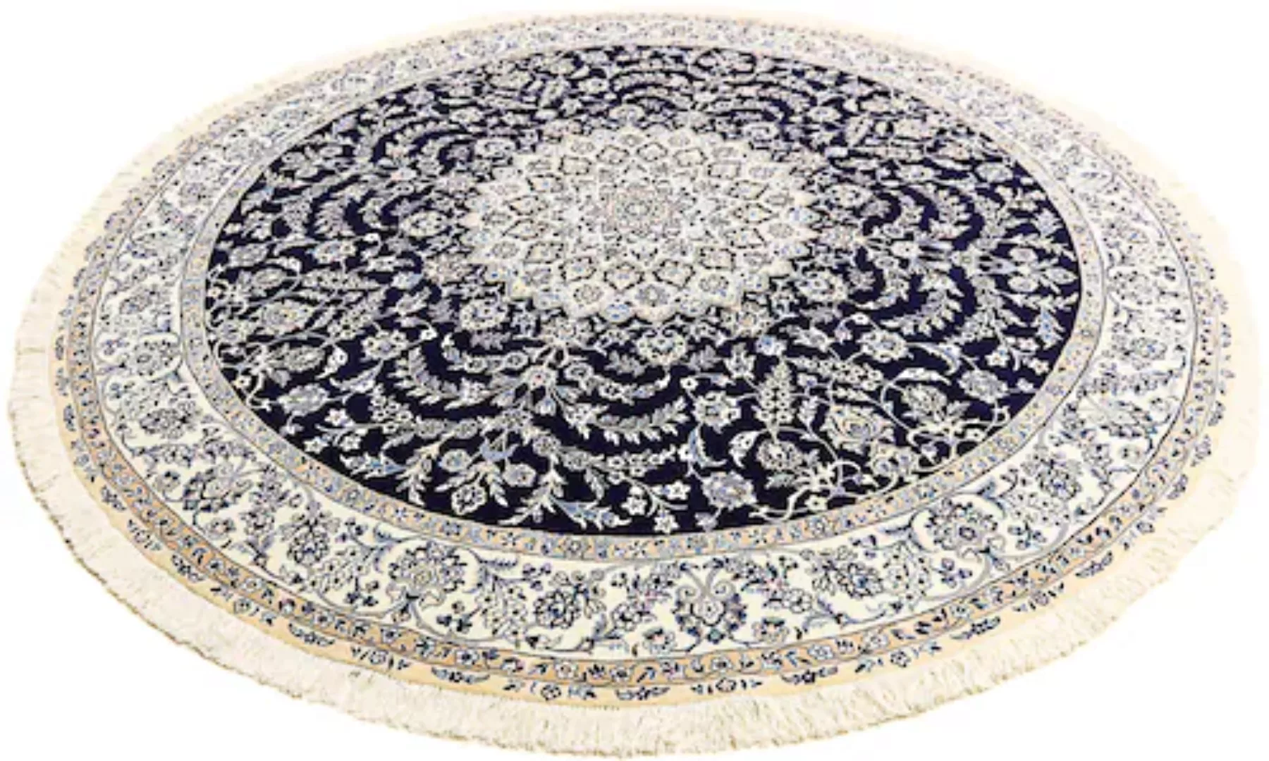 morgenland Orientteppich »Perser - Nain - Royal rund - 260 x 260 cm - dunke günstig online kaufen