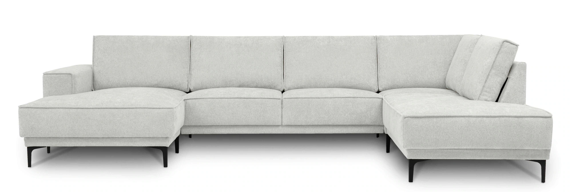 Places of Style Wohnlandschaft "XXL Sofa Oland, Struktur, Flachgewebe, Luxu günstig online kaufen