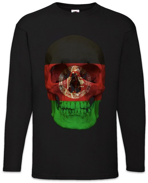 Urban Backwoods Langarmshirt Classic Afghanistan Skull Flag Langarm T-Shirt günstig online kaufen