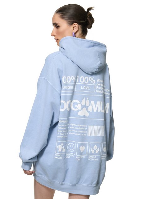 Worldclassca Hoodie Worldclassca Oversized DOG MUM Print Hoodie Kapuzenpull günstig online kaufen