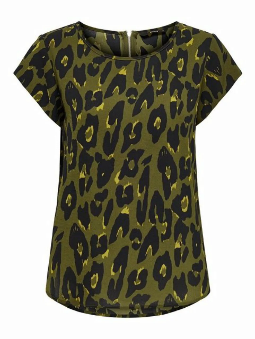 ONLY Blusenshirt Print Kurzarm Bluse ONLVIC (1-tlg) 4234 in Grün-2 günstig online kaufen