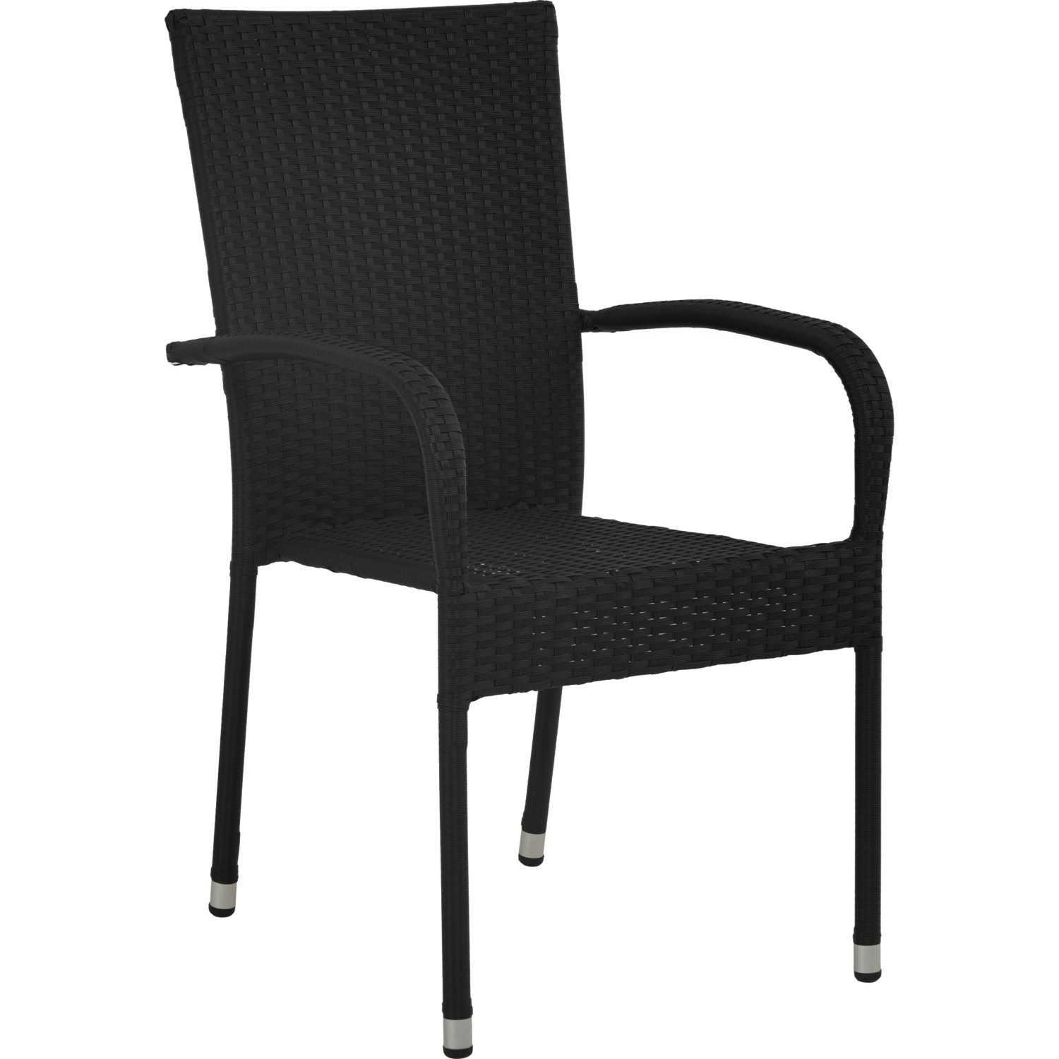Stapelstuhl Soncor Polyrattan Stahl Schwarz günstig online kaufen