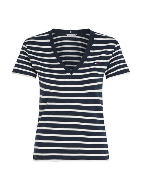 Tommy Hilfiger T-Shirt mit Logostickerei günstig online kaufen