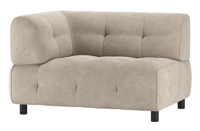 WOOOD Sofa Louis aus gewebten Stoff Links günstig online kaufen